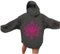 Damen Kapuzenpullover Sweatjacke Sweatshirt langärmlig, mit Taschen Oversized Sweatshirt Damen (Grey, XL)