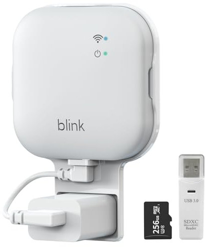 Mamerry 256 GB MicroSD-Karte und Synchronisierungsmodul XR Halterung, ohne Bohren, Halterung für Blink Außen-/Innen-Sicherheitskameras, USB-C-Kabel, SD-Kartenleser (Sync-Modul XR nicht im Lieferumfang