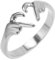 JkyKnowo Silber Umarmungsringe für Damen Romantischer I Love You Forever Gravierte Worte Umarmung Herz Ring für Dame Freunde Valentinstagsgeschenk Offener Ring (A)