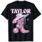Taylor Outfit Pink Shirt Teen Girls Youth Women Name T-Shirt