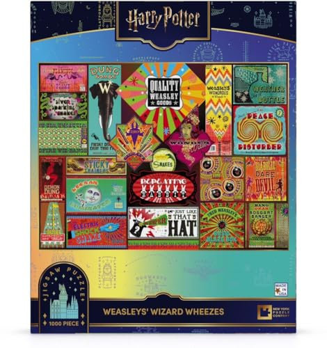 New York Puzzle Company - Harry Potter Weasleys' Wizard Wheezes - 1000 Piece Jigsaw Puzzle for Family Game Nights