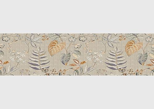 AG Design Selbstklebende Bordüre Blumen Ornamente, AWB 8432 | Wasserfest Dekoration für Wände, Möbel, Tapeten, Wandverkleidungen und Türen, Folie, Mehrfarbig | Breite 500 cm x Höhe 13.8 cm