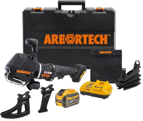 ARBORTECH Allsaw BA200X Ensemble alimenté par DeWalt 54 V Flexvolt 9,0 Ah | Scie à joints sans fil ALL.FG.200KIT.60
