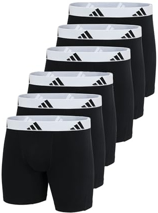 adidas Lot de 6 shorts longs Active Flex Cotton - Évacuation de l'humidité - Stretch 4 directions - Respirants, noir2, L