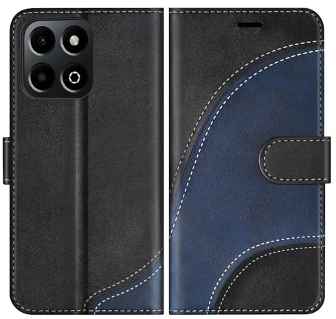 BoxTii Coque pour Honor 200 Smart, Housse en Cuir PU Pochette de Portefeuille, Magnétique Étui de Protection Housse Coque pour Honor 200 Smart, Noir