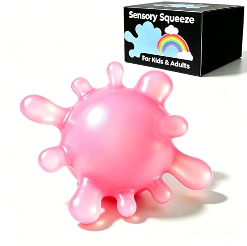 Spritzwasser-Stressball Set - Weicher Quetschball für Erwachsene & Kinder - Ideal für Büro, Schule & Autismus-Therapie - Unterstützt Stressabbau, Sensorik & Feinmotorik Stress Ball Squishy