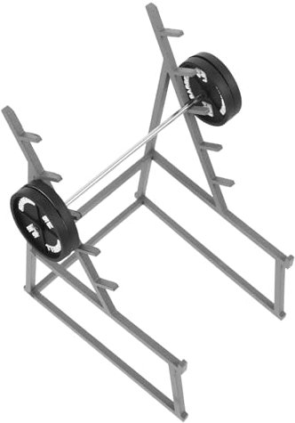 UKCOCO 1Satz Langhantel für Puppenhaus DIY Fitness Modell mit Hanteln für Fitnessraumszenen und Kreative Inneneinrichtungen