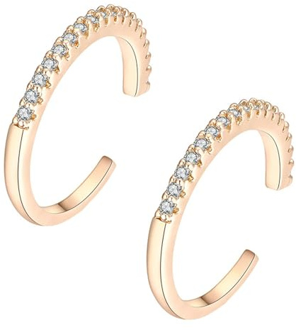 KnSam Ohrstecker Frauen Moissanit, Ohrklemme Klassiker Au585 Gelbgold, 14K Gold Ohrringe Jugendstil Echt-Gold Schmuck, Gold