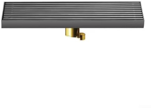Qualoramall Langer Bodenablauf aus 304 Edelstahl mit Kupfer-Schwerkraftkernisolierung, schneller Wasserablauf, geeignet für die meisten Rohrdurchmesser, rostbeständig und (B-30 cm)