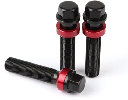 Distanzscheiben Set Für VW für Golf 5/6/7 CC M14 * 1,5 14 * 1,25 15x1, 16/20 stück Rad B 12,9 Grade Geschmiedet Schrauben Muttern Schraube Spurverbreiterungen(M15x1.25,20PCS 28mm Ball)