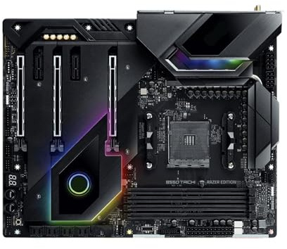 Compatible avec la Carte mère ASRock B550 Taichi Razer Edition, Prend en Charge Le processeur 5800X3D 5700X3D 5800X 5600G, 4xDDR4, PCIe 4.0 M.2, HDMI, Carte mère ATX AM4
