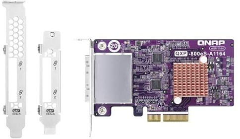 QNAP 2-Port SFF-8088 SATA Host Bus Adapter, 8 x SATA 6Gb/s, PCIe, QXP-800ES-A1164