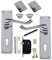 Golden Grace Victorian Scroll Door Handles Lock Pack in Polished Chrome Finish with 2 Lever Lock & Hinges