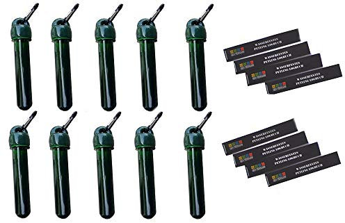 geo-versand 10 x Petling mit Halterung Geocaching Versteck Set Paket Logbuch Geocache Micro