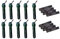 geo-versand 10 x Petling mit Halterung Geocaching Versteck Set Paket Logbuch Geocache Micro