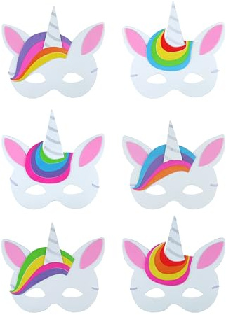 Unicorn Half Face Mask EVA Animal Fancy Dress Costume Accessory Novelty U51441