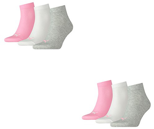 Puma Unisex Quarter Socke, 5er Pack | Die Puma Quarter Socken: Komfortabler Abschluss, extra glatte Zehennaht und elastisches Bündchen. Ideal für Sport.