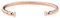 PAUL HEWITT Armreif Rosegold Damen ROCUFF - Armreifen Rosegold für Frauen, Damen Armreif offen in Segeltau-Optik