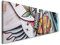 Paul Sinus Art Tattoo Studio 180x50cm - 2 Wandbilder je 50x90cm - Kunstdrucke - Wandbild - Leinwandbilder fertig auf Rahmen