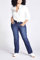 Ulla Popken Damen Mandy, 5-Pocket, Komfortbund, gerades Bein Jeans,Denimblau 60