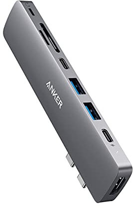 Anker PowerExpand Direct 8-in-2 USB-C Adapter für MacBook - Multi-Funktion Port, 4K HDMI, USB-A 3.0 Datenports, SD/microSD Speicherkarten, Lightning-Audioport