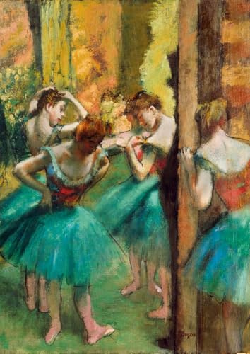 Bluebird Puzzle Degas - Tänzer, Pink und Grün, 1890-1000 Stück