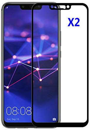 Kepuch 2 Paquetes Vidrio Templado Protector de Pantalla para Huawei Mate 20 Lite