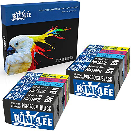 RINKLEE 10 Kompatible PGI-1500XL PGI-1500 XL Druckerpatronen Ersatz für Canon MAXIFY MB2050 MB2350 MB2750 MB2150 MB2155 MB2755