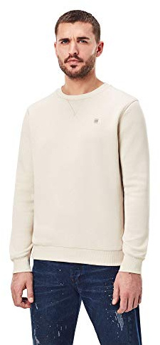 G-STAR RAW Herren Premium Core Sweatshirt, Beige (Whitebait D16917-C235-1603), XXL