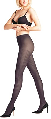 FALKE Damen Prime Rib W TI Strumpfhose, Lila (Dewberry 8497), M (DE 40-42)