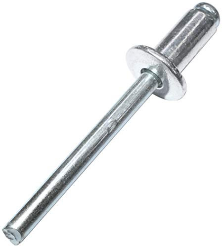 AERZETIX - C48322 - Lot de 100 Rivets aveugles standard Ø6x12mm aluminium/acier - DIN 7337 A - rivet pop à rupture de tige