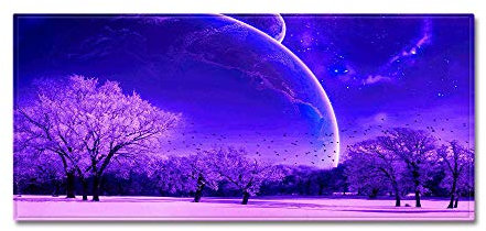 &ET Küchenläufer,Küchenläufer Lila Hölzer Anti-Rutsch Bodenteppich Waschbarer Läufer Zuhause Dekorativ Für Küche Schlafzimmer Wohnzimmer,40X120Cm (16X47 Zoll)
