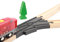 Locorico - Mechanische Schalter für Holzschiene, kompatibel mit Brio (rechts)
