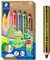 STAEDTLER 3in1 Buntstifte und Kinder Bleistift Noris junior, Bunt-, Wachsmal- und Aquarellstift, sehr dicke Mine, extra bruchsicher, ideal für Kinder, 6 Farben, Spitzer und Bleistift, 140 C6 P1X