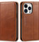 SHIELDON Case for iPhone 13 Pro 5G, Genuine Leather Folio Wallet Magnetic Shock Absorbing Case with [Card Holder][RFID Blocking][Kickstand] Compatible with iPhone 13 Pro 6.1 - Retro Brown