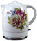 MDRBB Kettles, Ceramic Electric Kettle Cordless Water Teapot, Teapot-Retro 1.8L Jug, 1200W Water Fast for Tea, Coffee, Soup, Oatmeal-Removable Base, Automatic Power Off,Boil Dry Protection