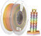 kexcelled Silk Regenbogen PLA Seide Filament, 3D Drucker Filament 6 Farben, 1,75mm +/- 0,03mm,Seidenoberfläche, Multicolor, Glitzer, 1kg Spule (2,2lbs), Color Change, Rainbow