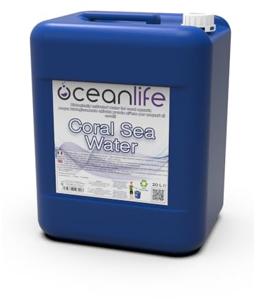 Oceanlife Coral Sea Water - 20L - Acqua Marina biologicamente attivata pronta all’Uso per acquari di Coralli