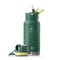 IDEUS Vakuumisolierte Wasserflasche, 32oz (950 ml) Edelstahl Doppelwand Flasche Metall Sport Kantine mit auslaufsicherem Schraubverschluss (Grün)