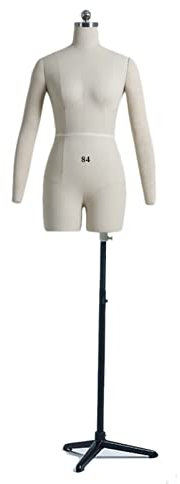 Weiblich Schneiderpuppen Große Näh-Schaufensterpuppe Mit Armen, Schule, Studio, Weibliche Schneiderpuppe, Feststeckbarer, Verstellbarer Schneiderpuppen-Schaufensterpuppenständer, Weiß ( Size : XXL-Mod