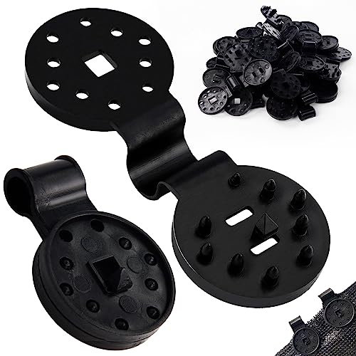 AWCIGG 50 Pièces Clips de Fixation Clip Attache Brise Vue Clip de Fixation pour Brise Vue Clips Plastiques pour Toile D'ombrage avec œillet pour Aux Piscines et Aux Jardins Attache Bache