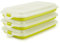 Porta Embutidos y Alimentos Sistema Deli, Conservación Optima de Lonchas en Nevera, Medidas 24.8 x 14.4 x 3.3 cm (3X Verde)