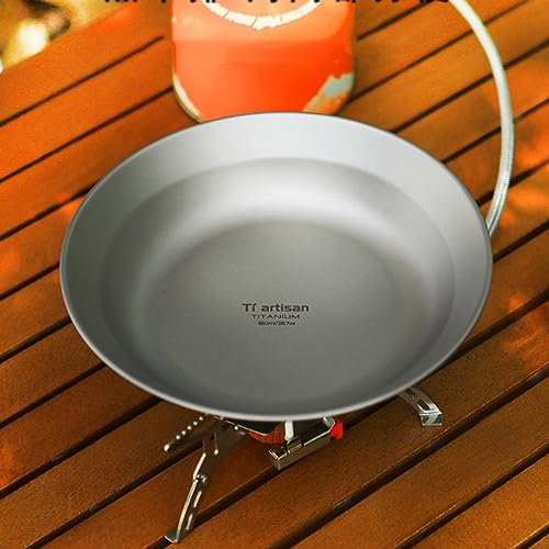Lioaeust Titan-Teller, Camping-Titan-Geschirr, Teller, Schüssel, Outdoor-Geschirr, ultraleichtes Kochgeschirr für Outdoor-Camping, Picknick (850 ml)
