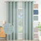 MIULEE Wohnzimmer Vorhänge Gardinen Leinen Ösenvorhang Leinenoptik Vorhang Boho Gardine mit Ösen Semi-transparent Leinenvorhang Curtains 2er Set HxB 175x140 cm，Mintgrün
