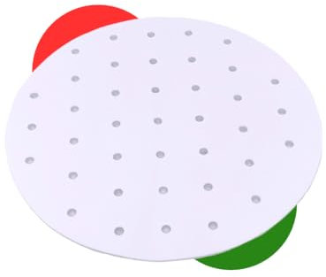 Carta Forno per Friggitrice ad Aria Tonda 100 Pezzi 22 cm Per Friggitrice ad aria 5/7/9 Litri - Biodegradabile Impermeabile Resistente all'olio