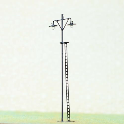 Oniissy 4 x HO Scale LED Yard Light Modell, Train Street Station Lamp Post Kit, LED Garden Lights Model Train Railway Street Station Lamp Post, 6J5SR11F4Q0AC71DPV37Y141CD3