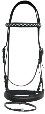 AMKA Trensenzaum mit ENGL. Komb. Reithalfter BRAUN