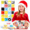 Adventskalender 2024 Geduldsspiele,24 Stück Geduldsspiel Kinder Adventskalender,Weihnachts Countdown Adventskalender Mini Denkspiel Knobelspiel Weihnachten Geschenk für Kinder