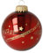 Weihnachtskugel Kling Glöckchen mit Instrument - Schönes Geschenk für Musiker (Querflöte)