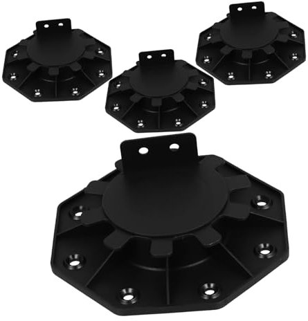 Angoily Stabiler Bodenstützsockel 30-60 Mm Höhenverstellung Pp-terrassendielen-grundplatte Einfache Installation